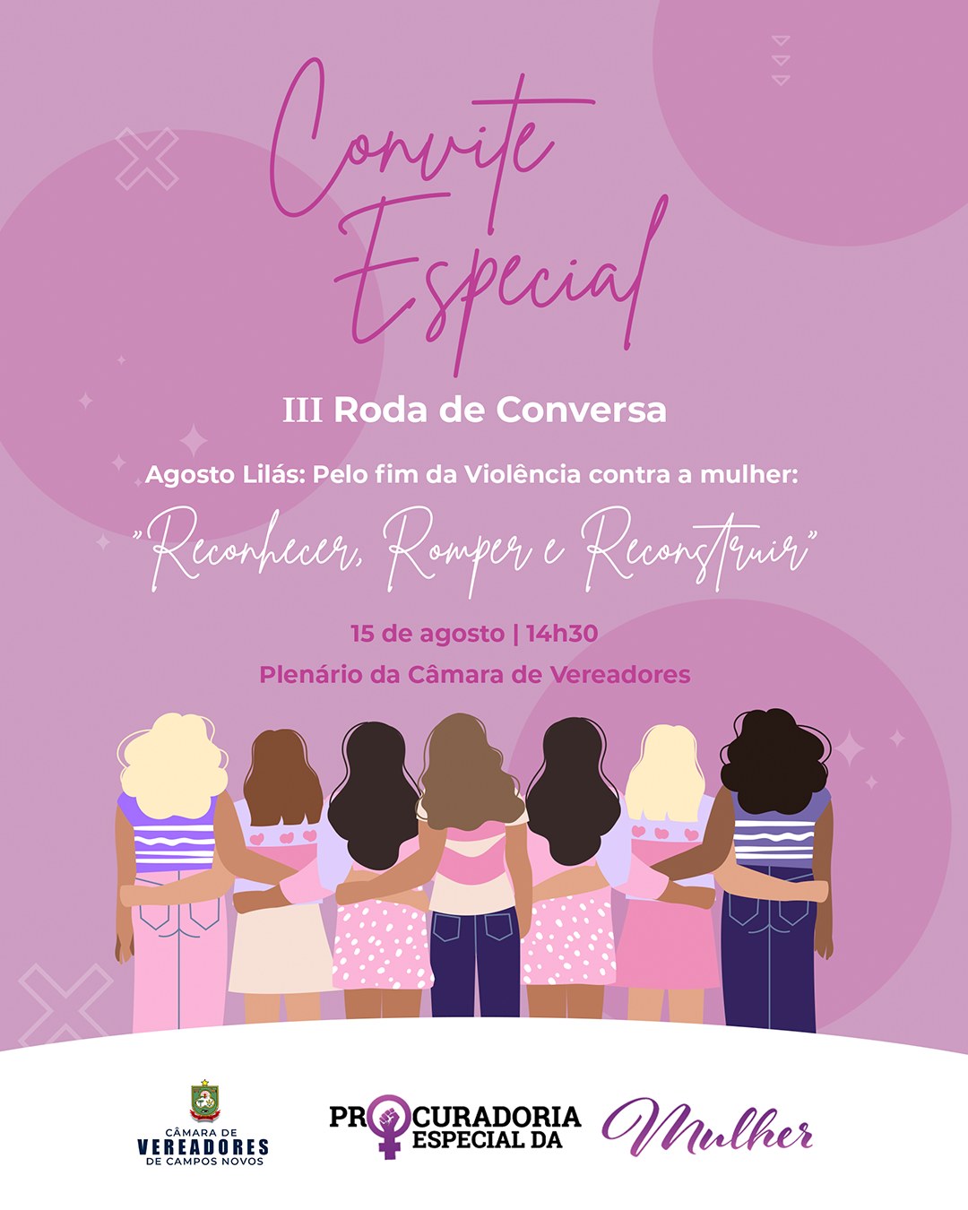 Câmara promove 3ª Roda de Conversa com foco no enfrentamento à violência contra a mulher