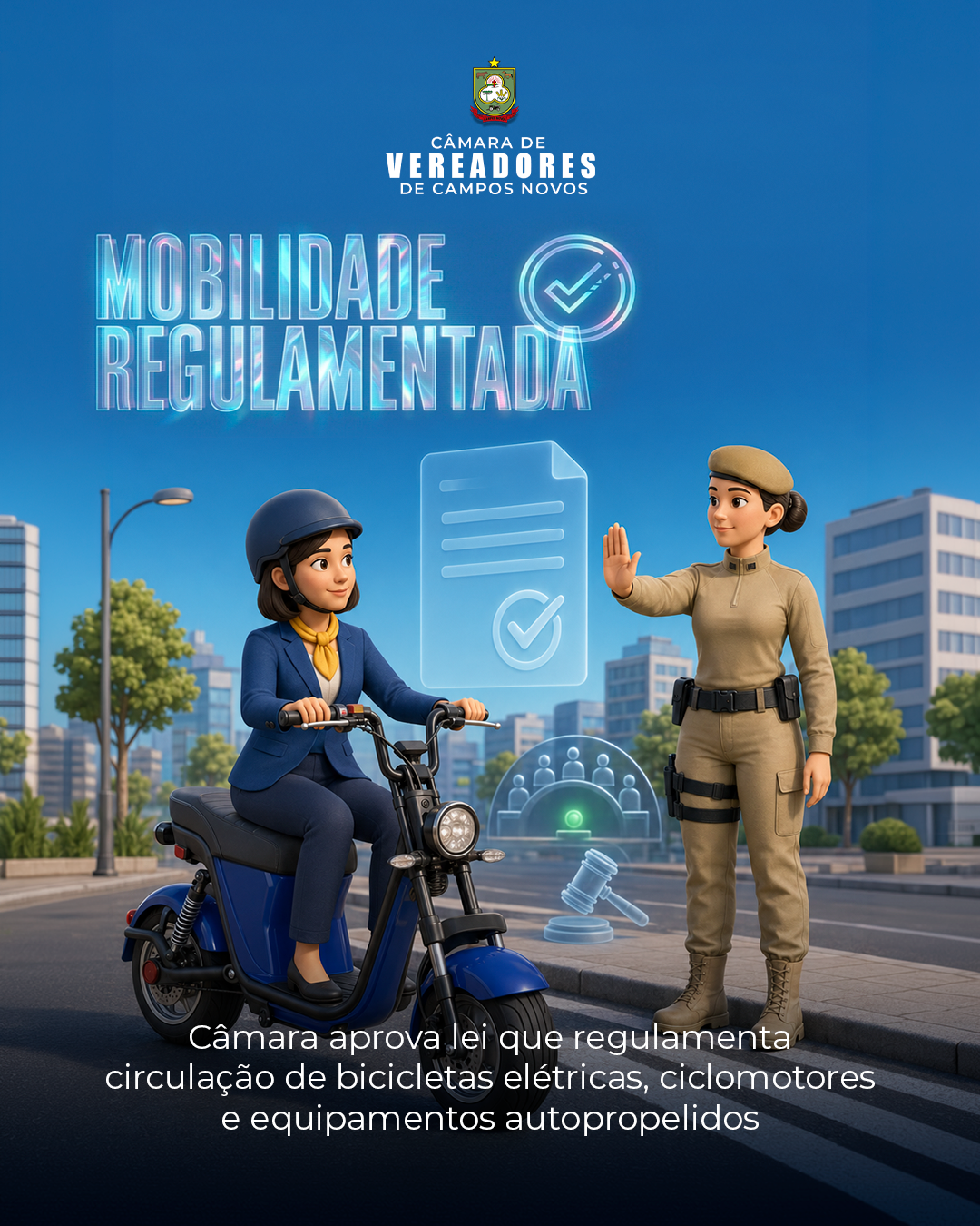 Câmara aprova lei que regulamenta circulação de bicicletas elétricas, ciclomotores e equipamentos autopropelidos